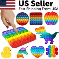 Popit Fidget Toy Push Bubble Sensory Stress Relief Kids Family Games Square Game - # BOT&G51110001 - BIG FRENCHIES