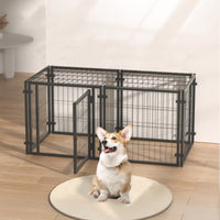 47.2" Dog Crate for Small Medium Large Dogs, Puppy Dog Playpen for Yard Indoor Outdoor Use, Pet Dog Cage Kennel (47.2"L 