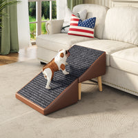 3-in-1 Dog Ramp 18.89"×17.91"×20.08" with Storage – Pet Stairs for Senior & Injured Dogs & Cats, Hidden Storage Footstoo