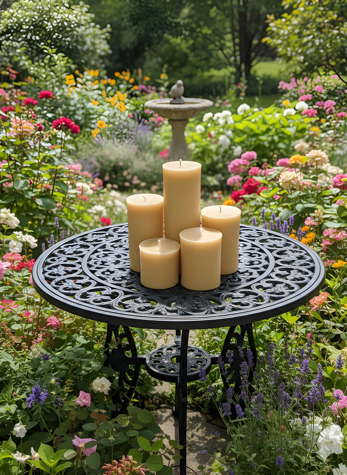 3 Inch Yellow Beeswax Pillar Candles - BIG FRENCHIES