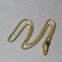 2.3mm 14k Yellow Gold Diamond Cut Cable Link Chain