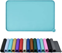 Silicone Dog & Cat Feeding Mat with Raised Edge, Waterproof & Non-Slip