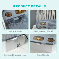 Turtle Tank Kit, Turtle Aquarium with Basking Platform, Water Pump, Filter Layer Design, Full View Visually Reptile Habi