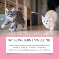 Cat Joint Health Support Tablets, Glucosamine Joint Supplement For All Breeds & Sizes Cats, 80 Count Joint Care Chewable