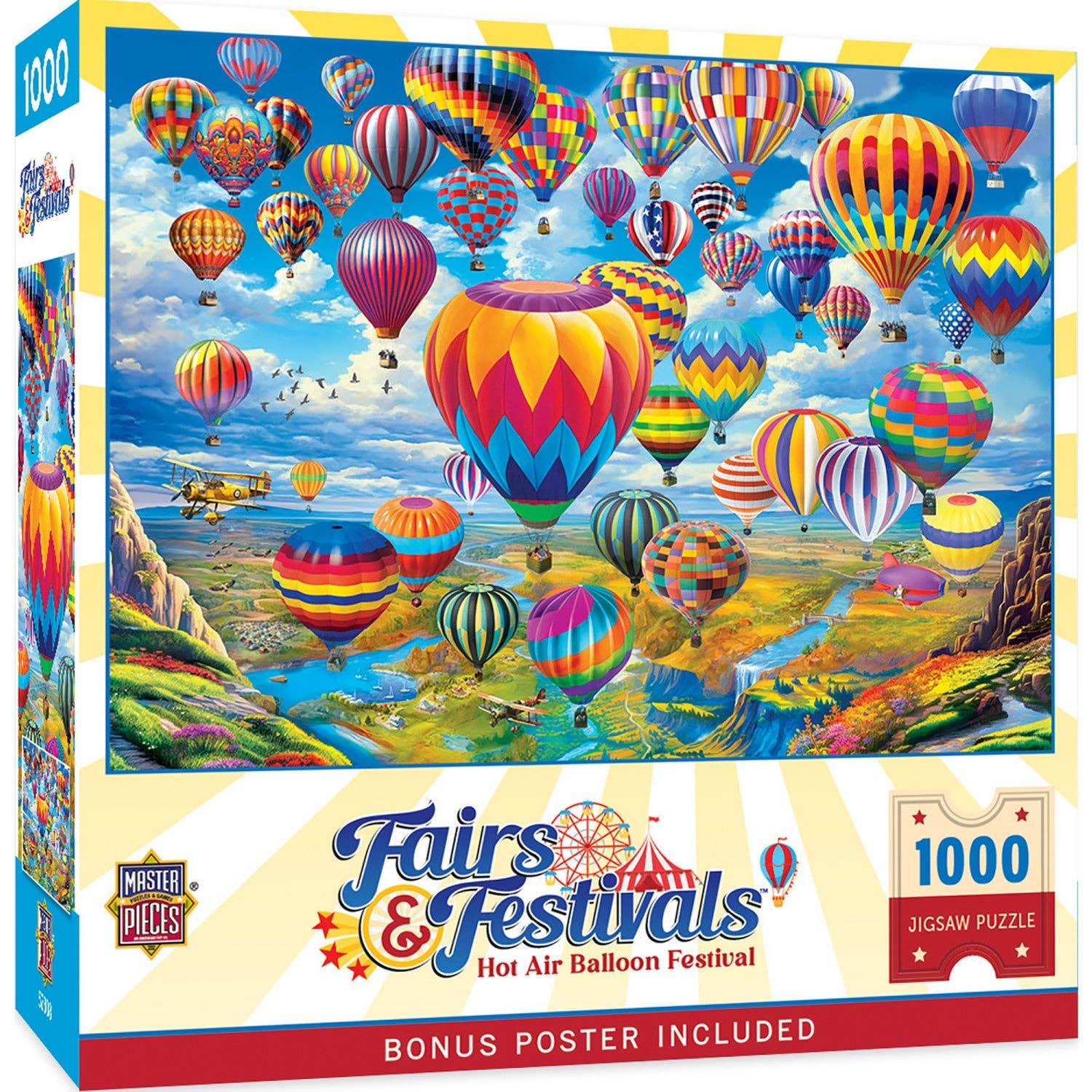 Fairs & Festivals - Hot Air Balloon Festival 1000 Piece Puzzle by Masterpieces - BIG FRENCHIES