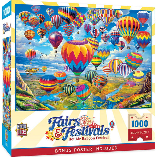 Fairs & Festivals - Hot Air Balloon Festival 1000 Piece Puzzle by Masterpieces - BIG FRENCHIES