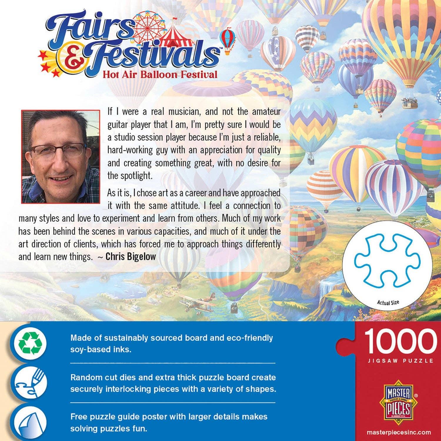 Fairs & Festivals - Hot Air Balloon Festival 1000 Piece Puzzle by Masterpieces - BIG FRENCHIES