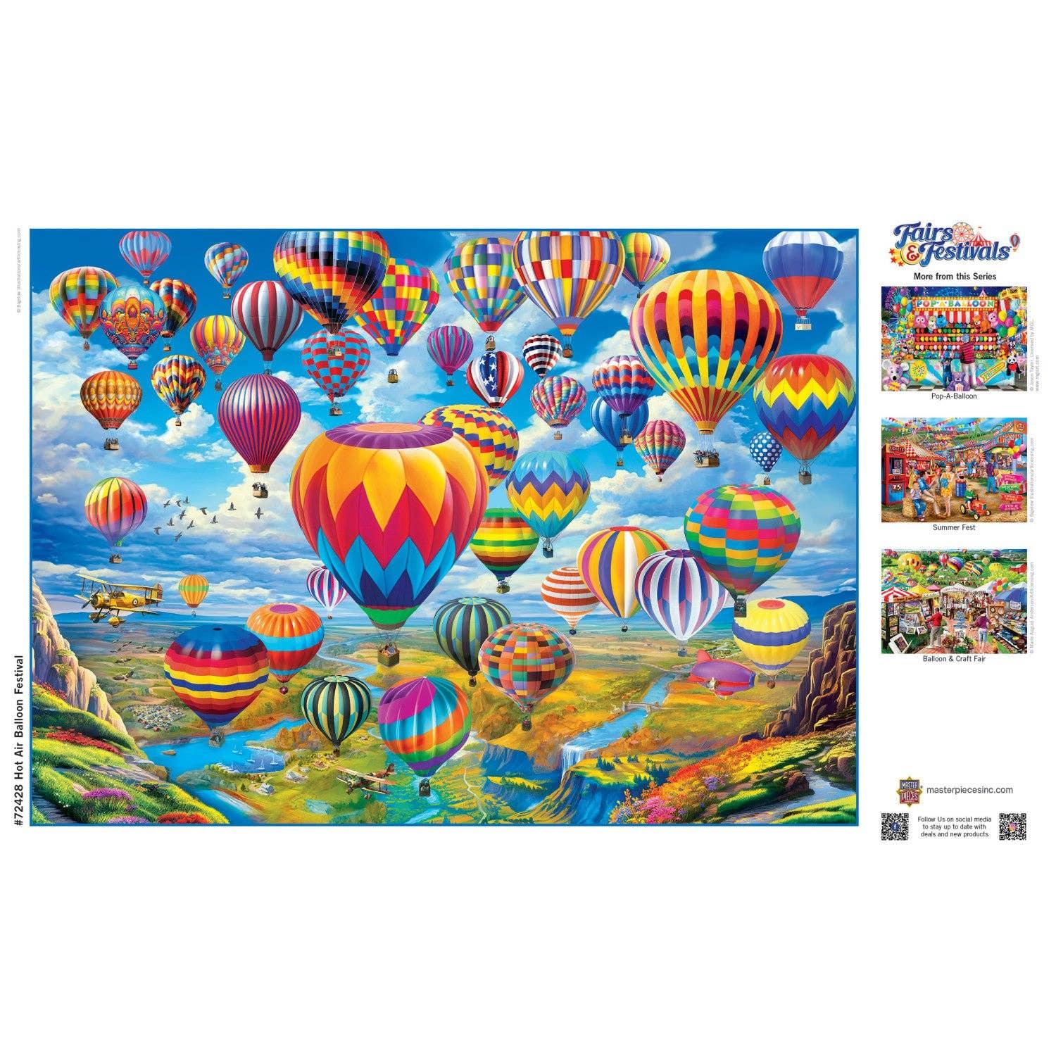 Fairs & Festivals - Hot Air Balloon Festival 1000 Piece Puzzle by Masterpieces - BIG FRENCHIES