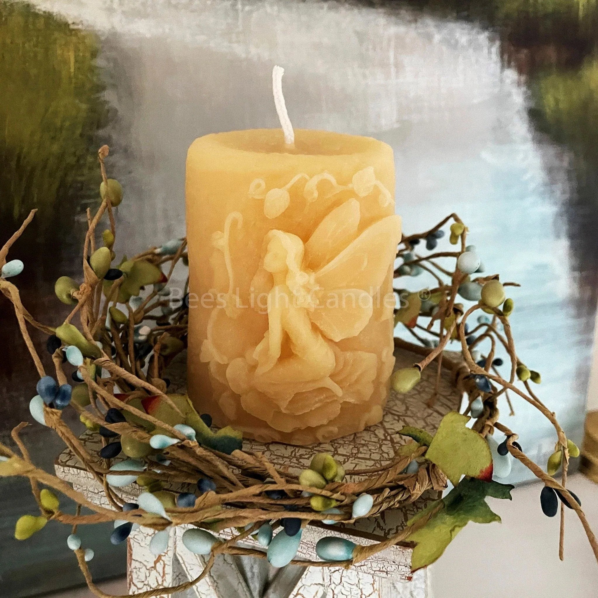 Fairy Pillar | Magical Pixie Beeswax Candle - BIG FRENCHIES
