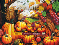 Fall Harvest 500 Piece Jigsaw Puzzle | Springbok Puzzles - BIG FRENCHIES
