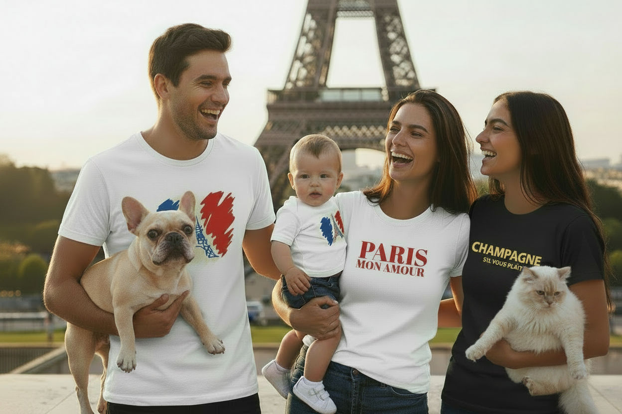 Family with cat