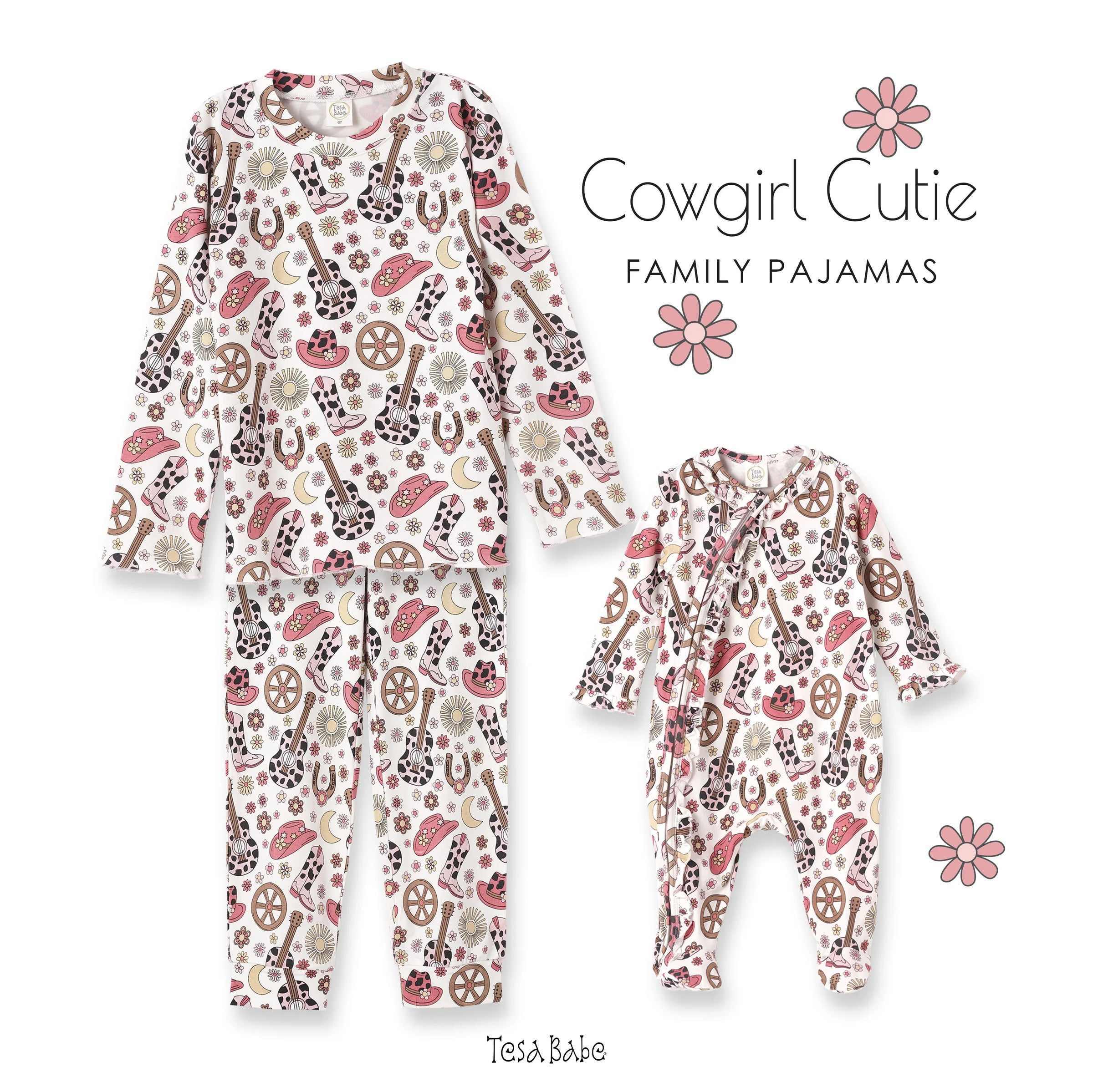 Cowgirl Cutie Girl's Bamboo Pajama Set - BIG FRENCHIES
