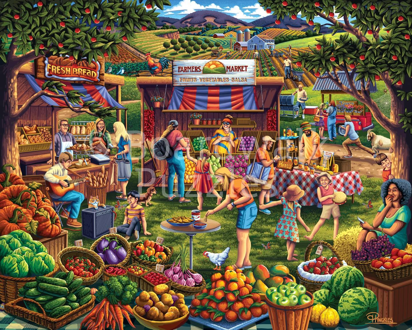 Farmers Market 500 Piece Puzzle by Boardwalk - BIG FRENCHIES