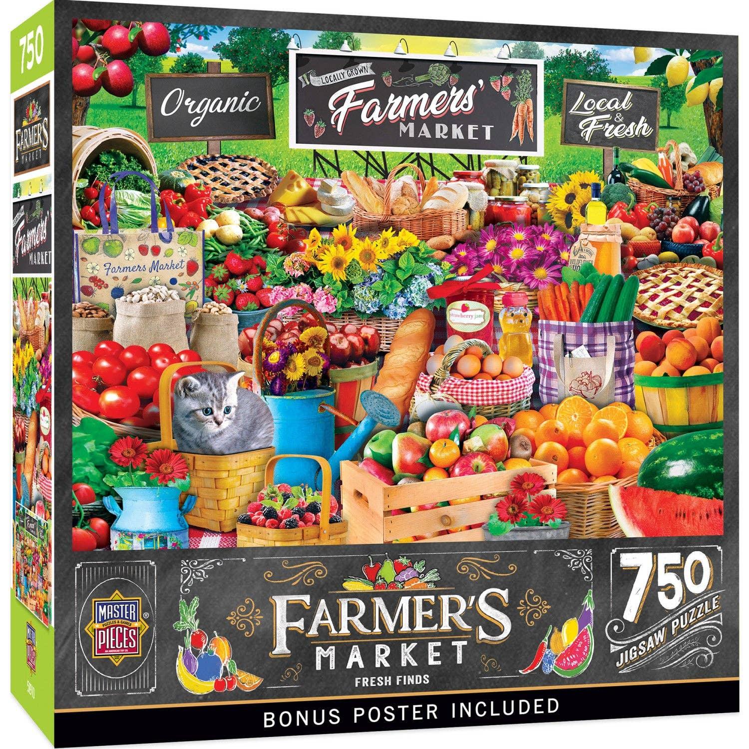 Farmer's Market - Fresh Finds 750 Piece Jigsaw Puzzle - BIG FRENCHIES