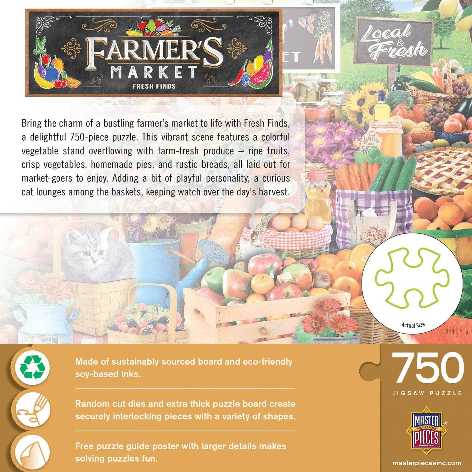 Farmer's Market - Fresh Finds 750 Piece Jigsaw Puzzle - BIG FRENCHIES