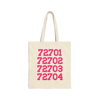 Fayetteville Arkansas Tote Bag withZip Codes - BIG FRENCHIES