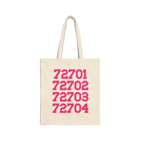 Fayetteville Arkansas Tote Bag withZip Codes - BIG FRENCHIES