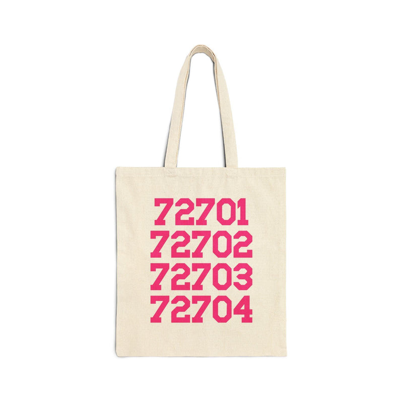 Fayetteville Arkansas Tote Bag withZip Codes - BIG FRENCHIES