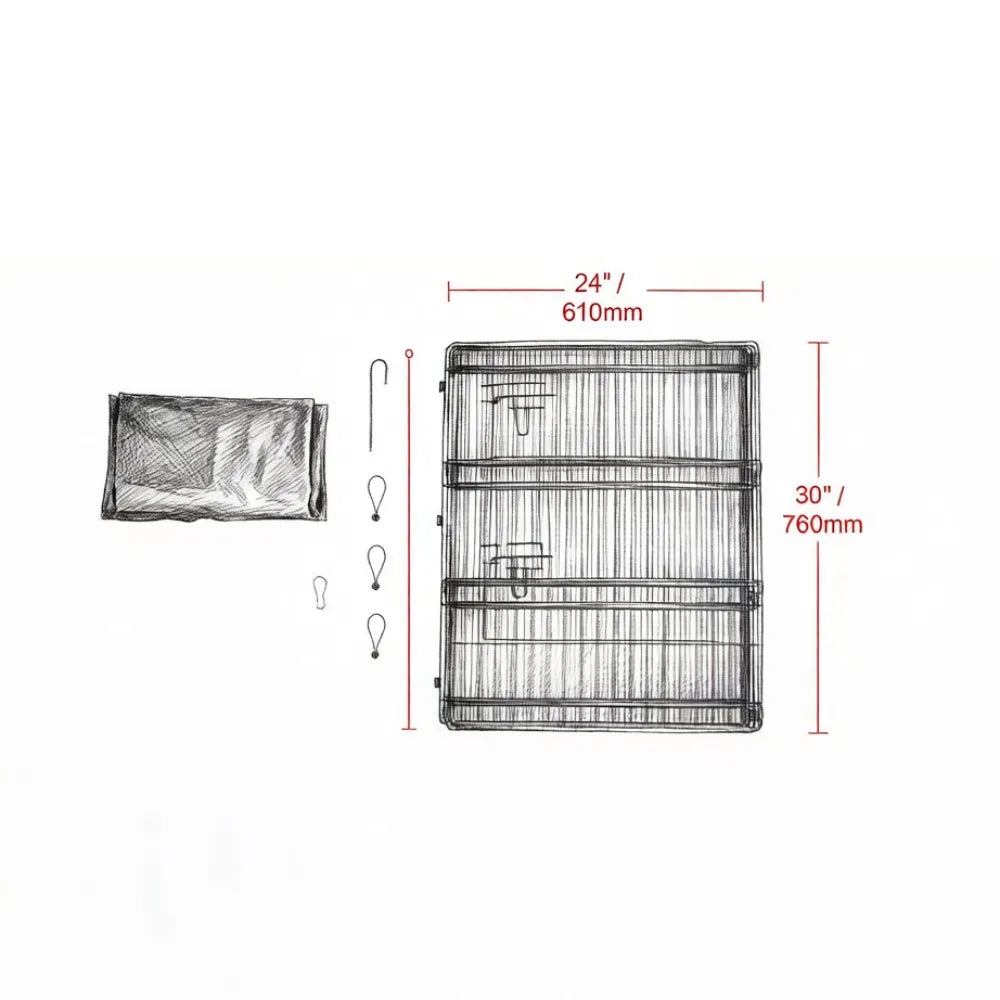 Dog House with Easy to Clean and Space-Saving for Outdoor