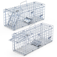 2-Pack Humane Mouse Traps – Instant-Lock One-Way Door, 2 mm Galvanized Metal, Safe for Kids & Pets, Indoor/Outdoor Reusa