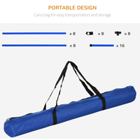 4-piece Dog Agility Training Equipment With Height-adjustable Jumping Poles