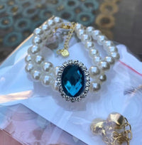 Cat Pearl Necklace Pet Collar