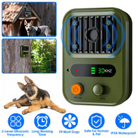 Black-Green Color Options -- 1Pc Ultrasonic Anti-Barking Device Rechargeable Auto Dog Bark Control Deterrent Box Trainin