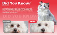 Pet Tear Stain Removal Powder - Natural And Gentle Formula, Eye And Fur Care, Tear Stain Removal And Brightening, An Ess