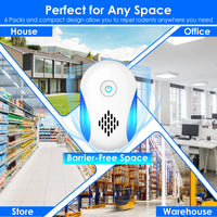 6 Pack Ultrasonic Pest Repeller, Wide Coverage Dual-Frequency Pest Control for Home Apartment Hotel Office