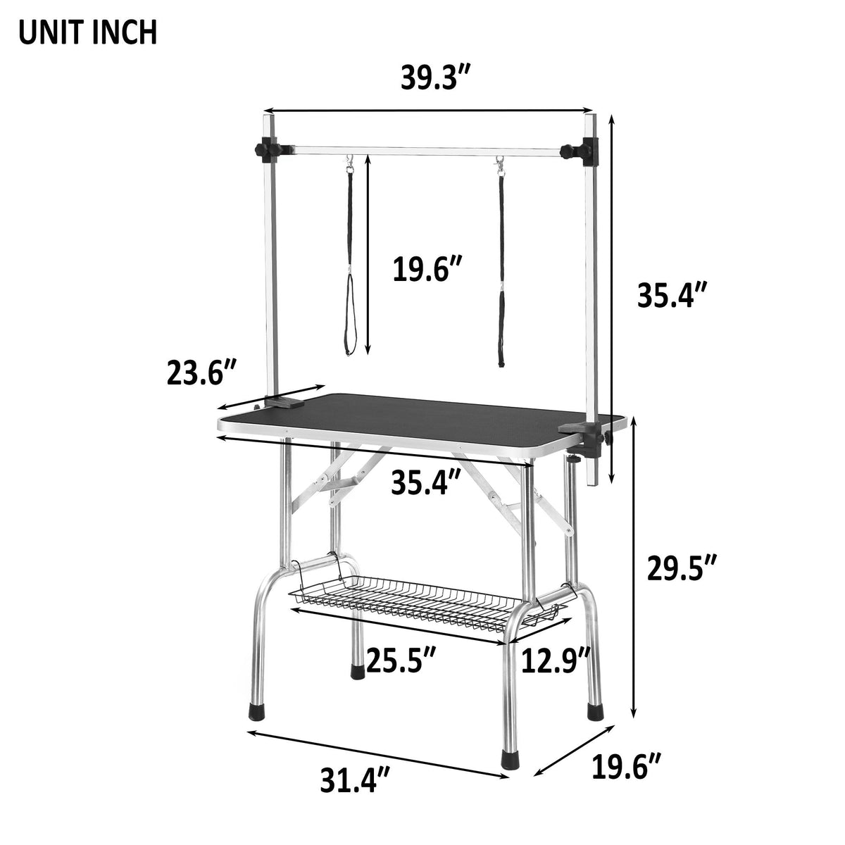 Portable Professional Dog Pet Grooming Table Adjustable Heavy Duty