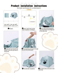 Comfy Calming Pet Tent Bed for Small Dogs and Cats - BIG FRENCHIES
