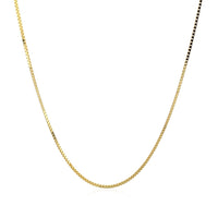 14k Yellow Gold Classic Box Chain 0.8mm