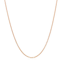 14k Rose Gold Oval Cable Link Chain 0.97mm