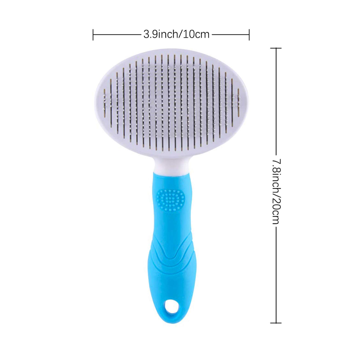 Self Cleaning Slicker Brush - Cat Brush Skin-Friendly Deshedding Grooming Massaging Tool For Long & Short Haired Pets, C