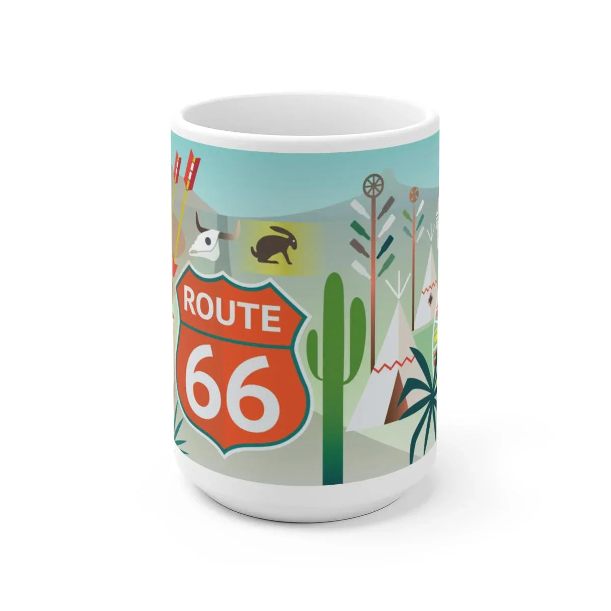 ROUTE 66 11 OZ OR 15 OZ CERAMIC MUG - BIG FRENCHIES