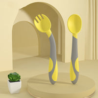 Baby Training Fork Spoon Twist Spoon Children's Tableware Set