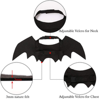 Pet Cat Bat Wings For Halloween Party Decoration, Puppy Collar Leads Cosplay Bat Costume,Cute Puppy Cat Dress Up Accesso