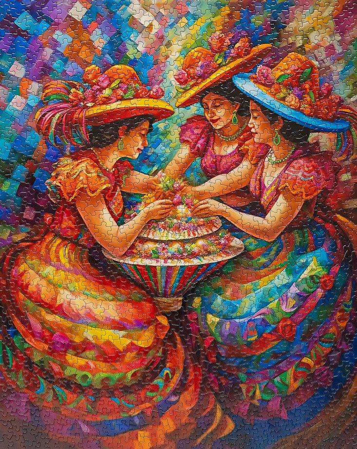 Feliz Cumpleaños 1000 Piece Jigsaw Puzzle by Springbok Puzzles - BIG FRENCHIES