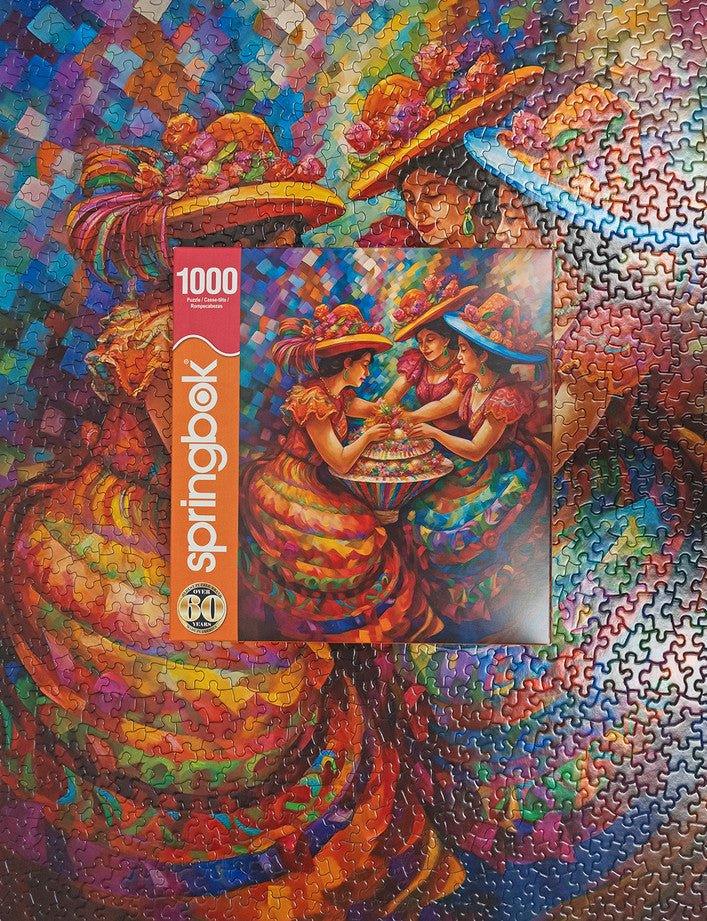 Feliz Cumpleaños 1000 Piece Jigsaw Puzzle by Springbok Puzzles - BIG FRENCHIES