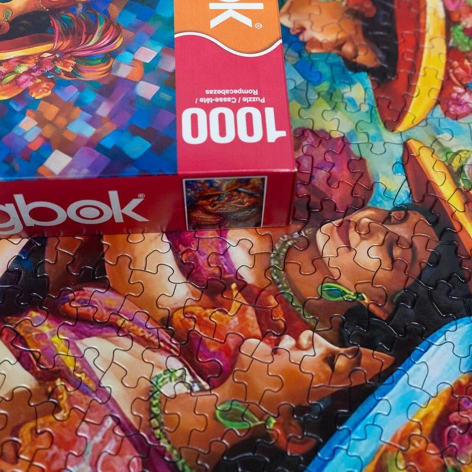 Feliz Cumpleaños 1000 Piece Jigsaw Puzzle by Springbok Puzzles - BIG FRENCHIES