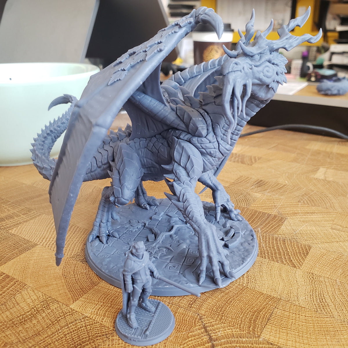 Feythornaax, Elder Forest Dragon (Epic Boss)-3D Printed Miniatures-BIG FRENCHIES-All Systems Go Games