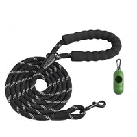 6ft Heavy Duty Dog Leash, Strong Nylon Rope Leash with Padded Handle & Reflective Threads, Dog Walking & Training Leash 