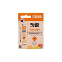 Heaven on Earth Sweet Citrus Lip Balm: 100% Natural & Organic for Dry Lips, Adds a Subtle Tint - Moisturizing Coconut & Jojoba Oil