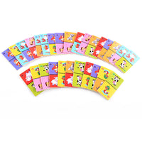 Wooden Solitaire Animal Domino Kids
