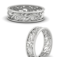 Filigree Women Wedding Band
