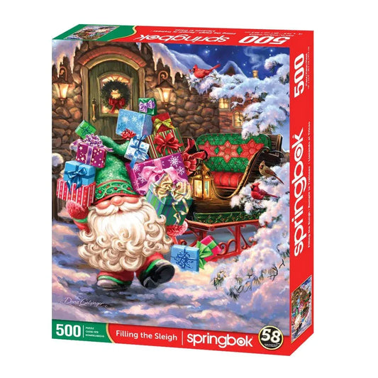Filling the Sleigh 500 Piece Jigsaw Puzzle | Springbok Puzzles - BIG FRENCHIES
