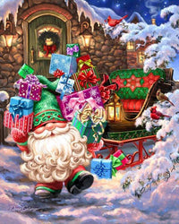 Filling the Sleigh 500 Piece Jigsaw Puzzle | Springbok Puzzles - BIG FRENCHIES