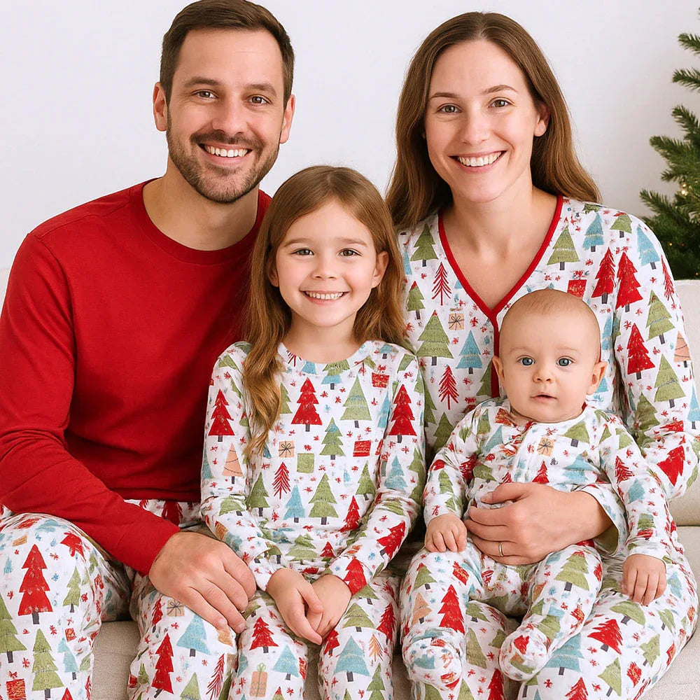 Christmas Merry Women's Bamboo Pajama Set - Family Matching - BIG FRENCHIES