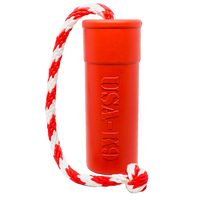 USA-K9 Firecracker Floating Training Dummy | K9 Handler Reward Toy | Red | USA Made - BIG FRENCHIES