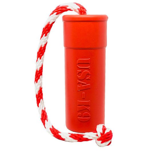 USA-K9 Firecracker Floating Training Dummy | K9 Handler Reward Toy | Red | USA Made - BIG FRENCHIES